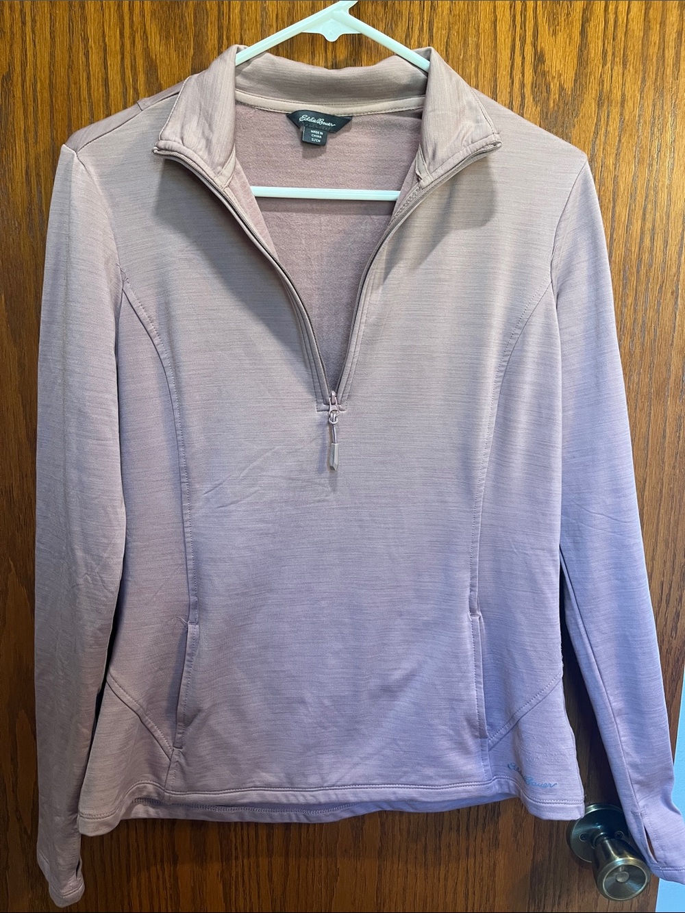 Eddie Bauer Mauve Half-Zip Pullover